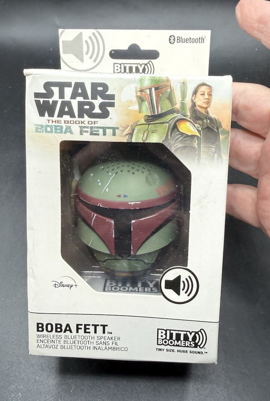 Bitty Boomers Star Wars Book of Boba Fett Boba Fett Bluetooth Speaker New!